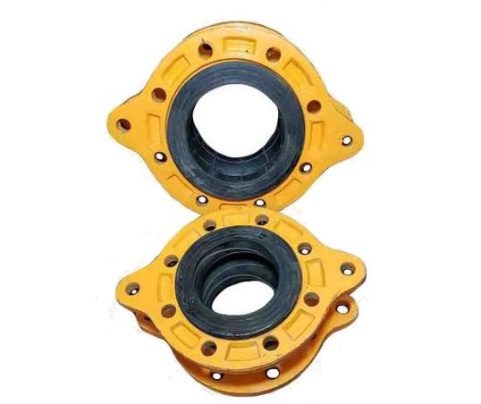لرزه گیر لاستیکی مارک زرد 4 اینچ مهاردار فلنج PN10
