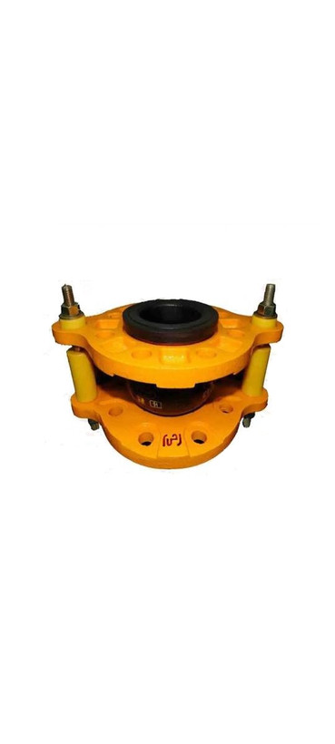 لرزه گیر لاستیکی مارک زرد 1/4-1 اینچ مهاردار فلنج PN16