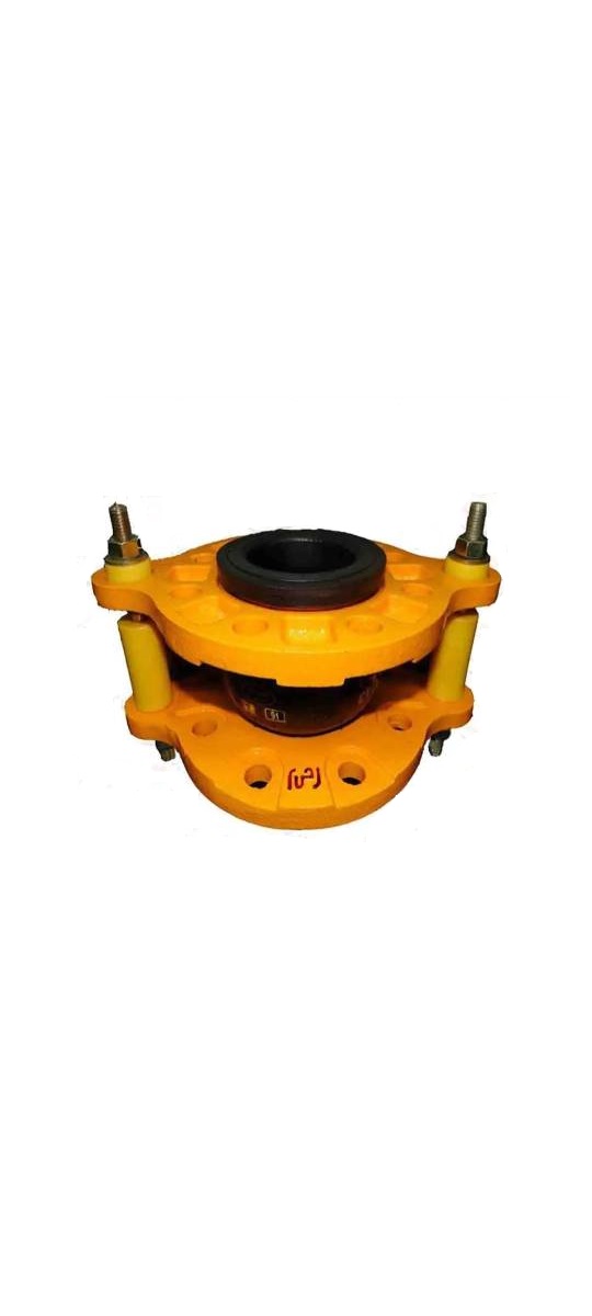 لرزه گیر لاستیکی مارک زرد 1/4-1 اینچ مهاردار فلنج  CL150