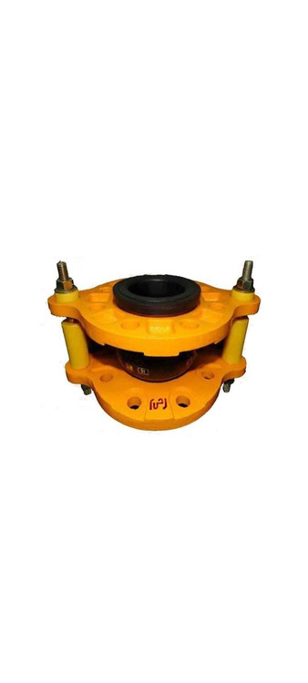 لرزه گیر لاستیکی مارک زرد 12 اینچ مهاردار فلنج CL150