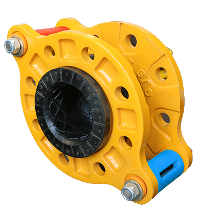 لرزه گیر لاستیکی دومارکه 1/4-1 اینچ مهاردار فلنج CL150